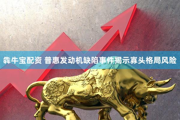犇牛宝配资 普惠发动机缺陷事件揭示寡头格局风险
